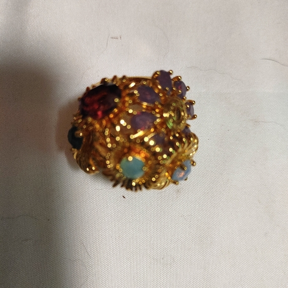 Original Coach flower and gem ring - Picture 2 of 5